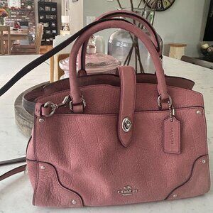 Adorable Rose with light sparkle crossbody Coach bag